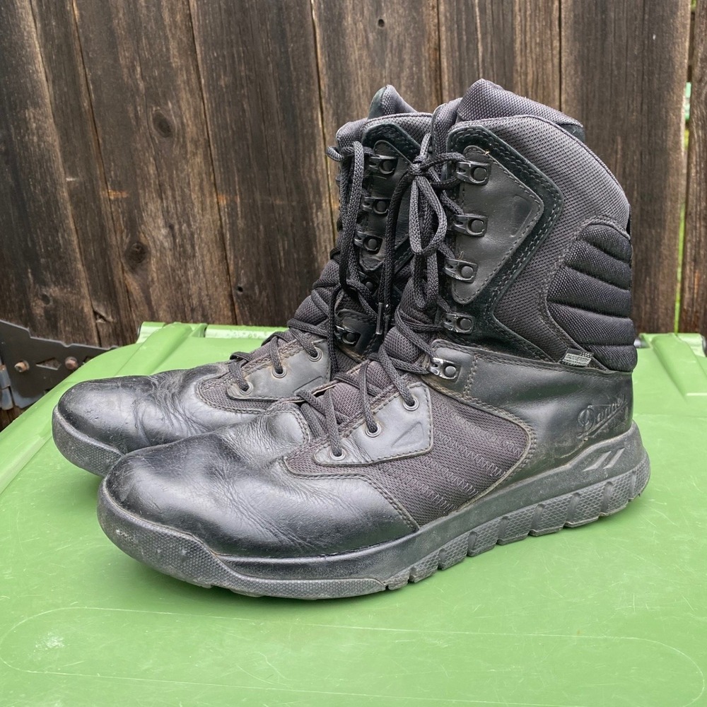 Danner Instinct Tactical Side-Zip 8 Black Waterproof Boots 25331 Mens 13 D